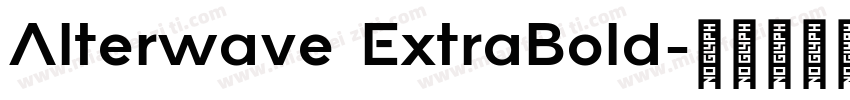 Alterwave ExtraBold字体转换